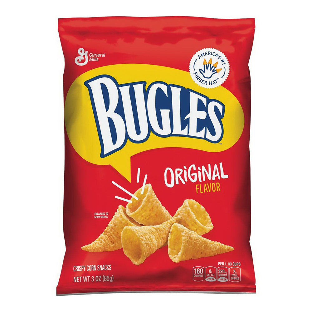 Bugles Crispy Corn Snacks, Original Flavor, 3 Oz